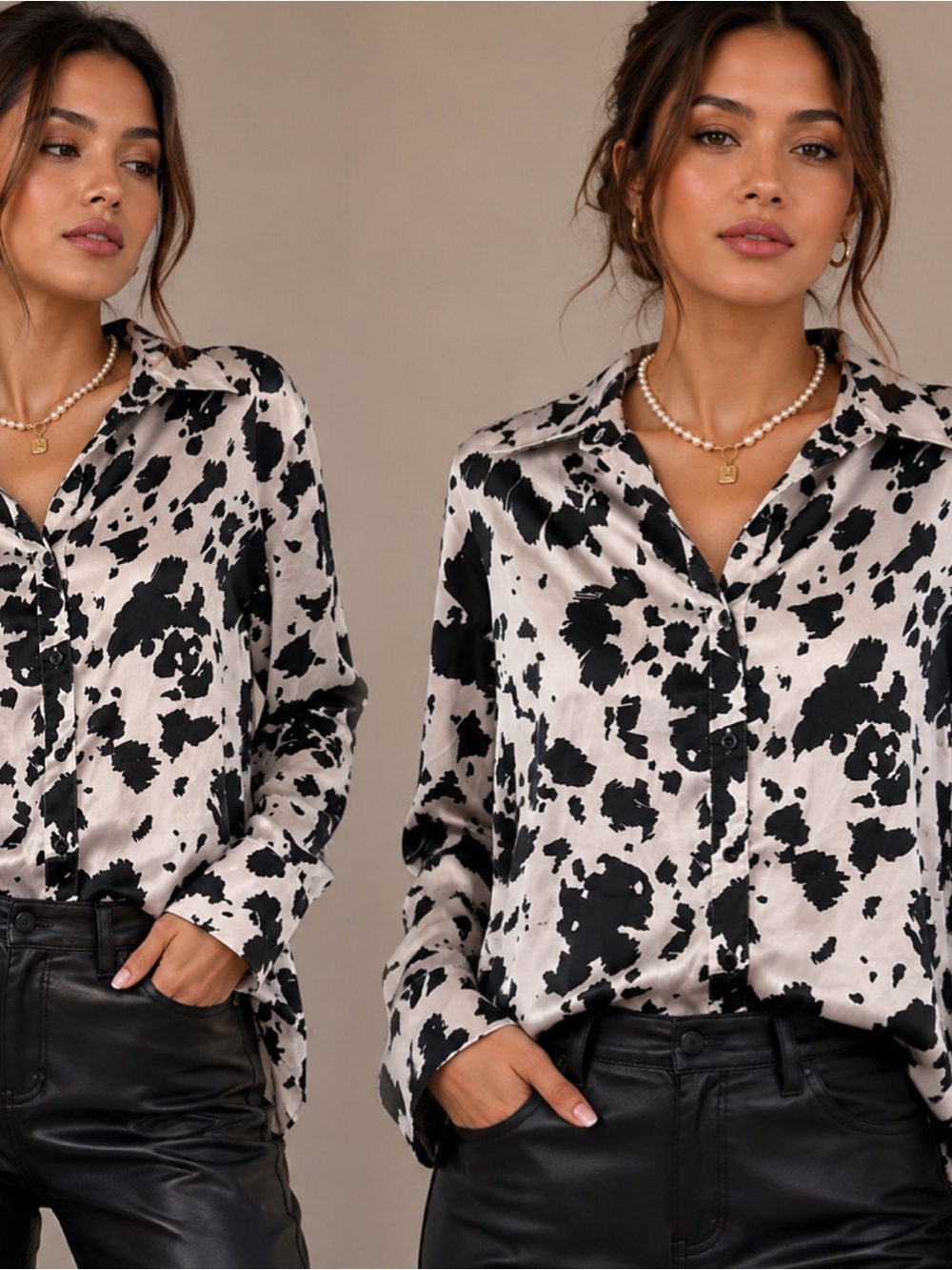 Black and White Women's Top
